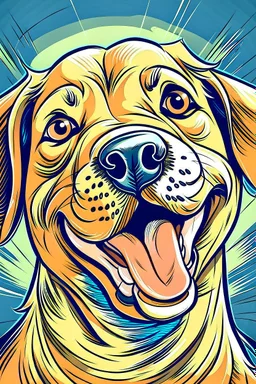 illustration dog intetrnet meme face