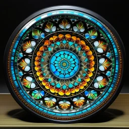 embeded glass mandala