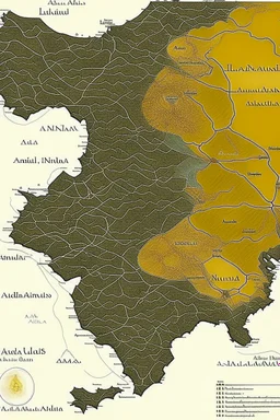 Map of neo Al-Andalus Iberia