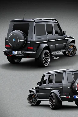 BMW G-Class musou black hyper sport, Rear View, 4K, Ultra Realistic