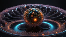 3D-rendered organics form, futuristic, fantasy, nuclear, geometrical shape, single colorful objects, fractal, abstract, scientific, Bose–Einstein condensate, quantum entanglement, friendly, beautiful, black background, octane render, 8k post-production, artstation: award-winning: atmospheric: commanding: fantastical: clarity: 16k: ultra quality: striking: brilliance: liquid medium: stunning colors: amazing depth; lens: f/8, 28mm