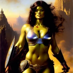 portrait ' Sexy Extra busty She-Hulk naked ',ancient metal armor and Helmet ,painting by gaston bussiere, greg rutkowski, yoji shinkawa, yoshitaka amano, tsutomu nihei, donato giancola, tim hildebrandt, oil on canvas, cinematic composition, extreme detail,fit full head inside picture,32k