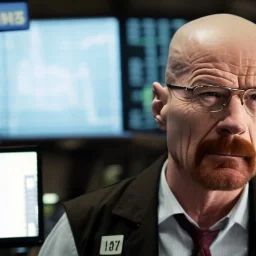 Walter White angrily loses all his money at the New York Stock Exchange