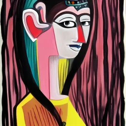 retrato de yemayá al estilo de wilfredo lam