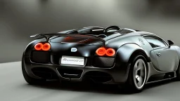 Bugatti Veyron Ultimately Tuned , 4k, photorealistic, Cinematic, rear view