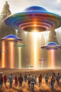 ufos rainbows,beautifuls paysages, fantastic colours,