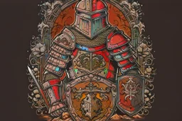 england medieval armour tshirt design