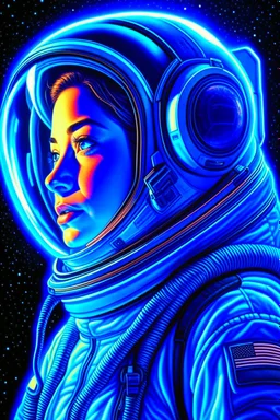 a close up of a smarthone in a space suit, jen bartel, portrait of smarthone, detailed smarthone, inspired by Tim Hildebrandt, futuristic smarthone, glowing spacesuit, sci-fi digital art illustration, stefan koidl inspired, in spacesuit, looking out into space, smarthone