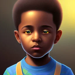 write a story about a little black boy name micah brown eyes