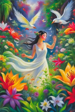 2. The Blossom's Journey: Amidst a vibrant garden, Lily grew into a symbol of grace and resilience. Her laughter danced with the wind, echoing the songs of birds. When a storm threatened the garden's existence, Lily's nurturing spirit emerged. She tended to each delicate blossom, protecting their beauty against the odds. Her actions mirrored her own journey – a testament that even in adversity, one can flourish and inspire growth. Keywords: Vibrant garden, grace, resilience, laughter, nurturin