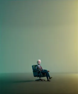 Realistic office room, sweet big hair monster sitting. David lynch style. Red hair, confeti, smile, happy, gradient color fog. highly detailed, concept art, unreal engine 5, ray tracing, RTX, lumen lighting, ultra detail, volumetric lighting, 3d, finely drawn, high definition, high resolution.