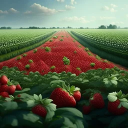 a strawberry feild