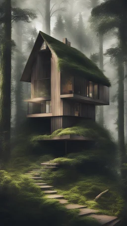 house in forest