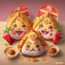 Empanadas, japanese mascot style