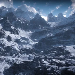 the swiss alps devastated by bombs in a futuristic war, unreal engine 5.1, ultra high resolution, photorealistic, ultra high detail, octane render, deep dream