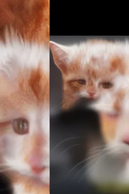 the cat's mother's attention to him in cleanliness by removing the hair of the head as if he was a Created small cat bald person with hair behind the head and ears and for hair from the right side of the head is long and covered with the rest of the baldness in the other direction This is the indicator that you find on a lot of bald men