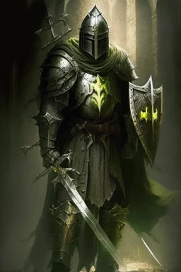 crusader holy light olive green dark medieval knight paladin crusades diablo demon dark ages templar