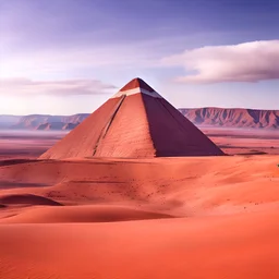 Concrete pyramid built on top of Uluru Ayers rock