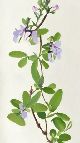 painting of flower crossleaf heath