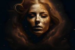 woman [explode::3 | disintegrate] into swirls of [sand | roots::12], [glowing | fireflies::6 | planets | water::13]