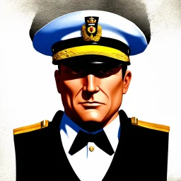(((fantasy))), portrait, face, close up, long face, captain of the town guard, official, white background