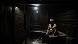 The scene changes suddenly and frighteningly when Robert discovers that the history of the sauna is linked to a dark story, as it is revealed to him that there was an ancient serial killer who was using the sauna as an arena to commit his horrific crimes. Shock and amazement appear on Robert's face, as he catches his breath as he stands still. Old memories and stories float around the sauna, as Robert discovers ancient secrets buried within its walls. Images emerge in his mind, depicting the ac