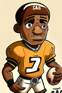 Charles Sago Jr Footballer .cartoon 2d