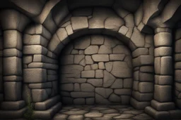 fantasy medieval underground wall