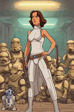 [Leela, Futurama] Leela as Rey in Star Wars