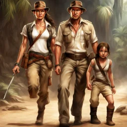 Indiana Jones and Lara Croft have a child