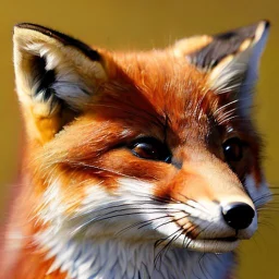 award winning portrait painting of a female anthropomorphic fox with fur instead of skin, (backlighting:1.4), digital painting, concept art, smooth, sharp focus, rule of thirds, intricate details, medium shot, (shallow depth of field:1.1), 4k, furry, fluffy, fursona, large tail, fluffly tail