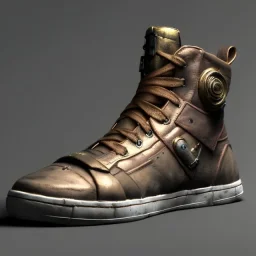 Sneaker, steampunk, dramatic lighting, hyper realistic