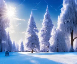 A great winter wonderland, landscape