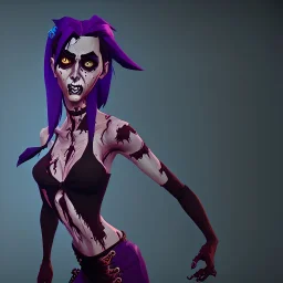 Zombie woman dancer