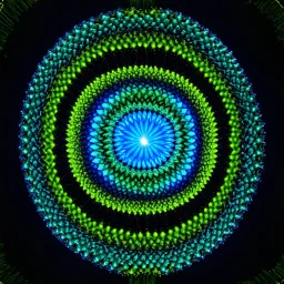 rings bace 3d recursive fractal