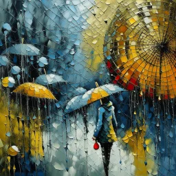 rainny day Contemporary art.