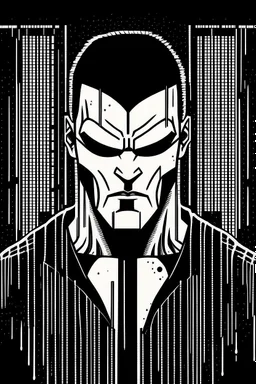 punisher sku;; in the style of Hiroshi Nagai
