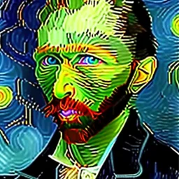 retrato de un hombre por Vincent van Gogh