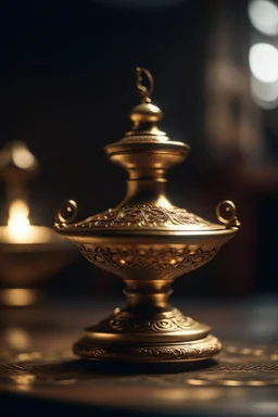 cinematic photo of a stunning Aladdin lamp