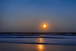 un éclipse de soleil sur la côte landaise, plage de La Piste, à 20h26, le 12 août 2026
