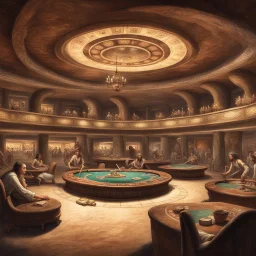 A casino in the Paleolithic Era