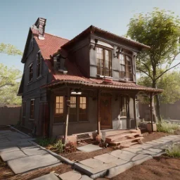 house caramel, chocolate, unreal engine