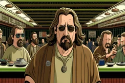 full details full realism the big lebowski on a radio station cartoon