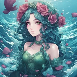 Roselia in ocean art style