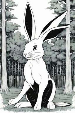 female flemish giant rabbit drawn as a Stand from Jojo