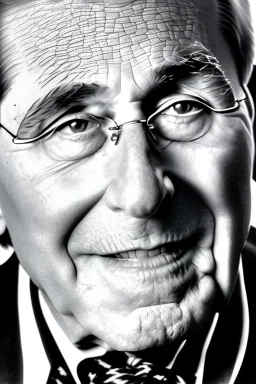 Anthony Fauci photorealistic portrait, black and white