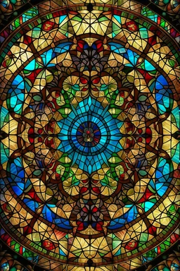 Stained glass window fractal style