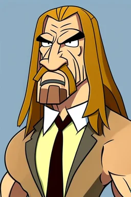 triple H actor cartoon 2d