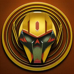 deadshot logo animated inside a golden medalion