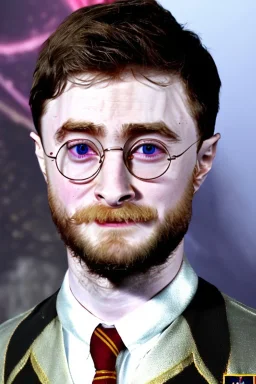 Daniel Radcliffe wearing Harry Potter,